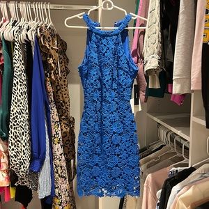 Lulus blue lace dress